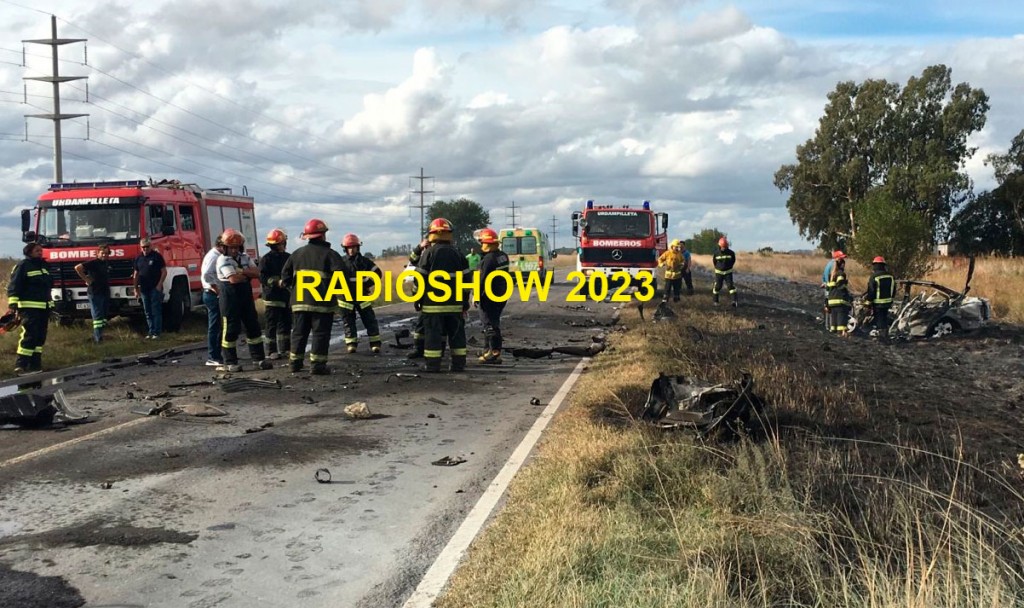 Ruta 65: Grave accidente en el tramo entre Urdampilleta y Pirovano, trabajan dos dotaciones de Bomberos Voluntarios